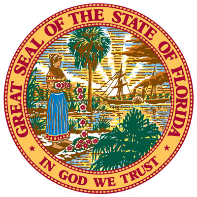 The current Florida Seal