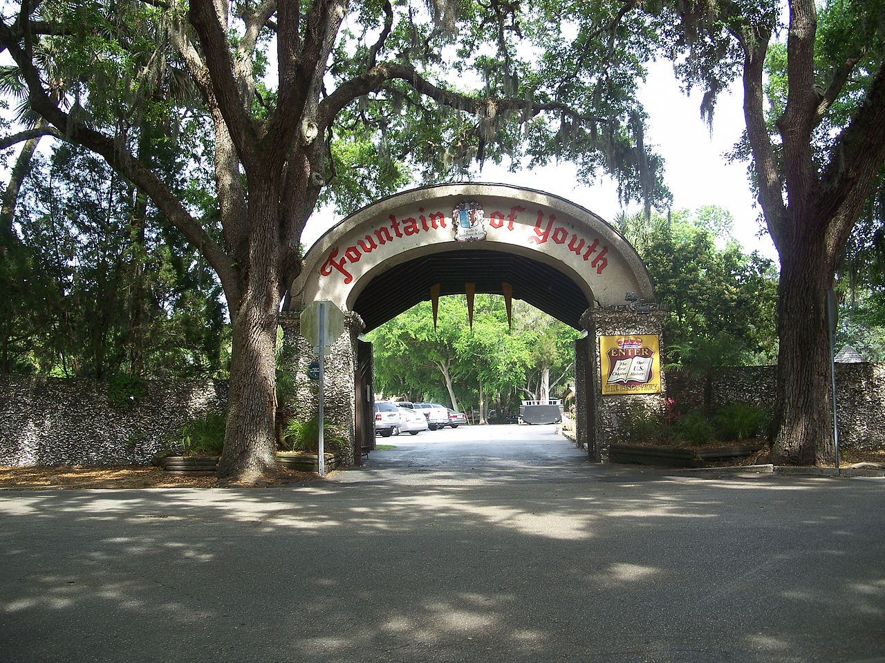 Fountain of Youth theme park entrance