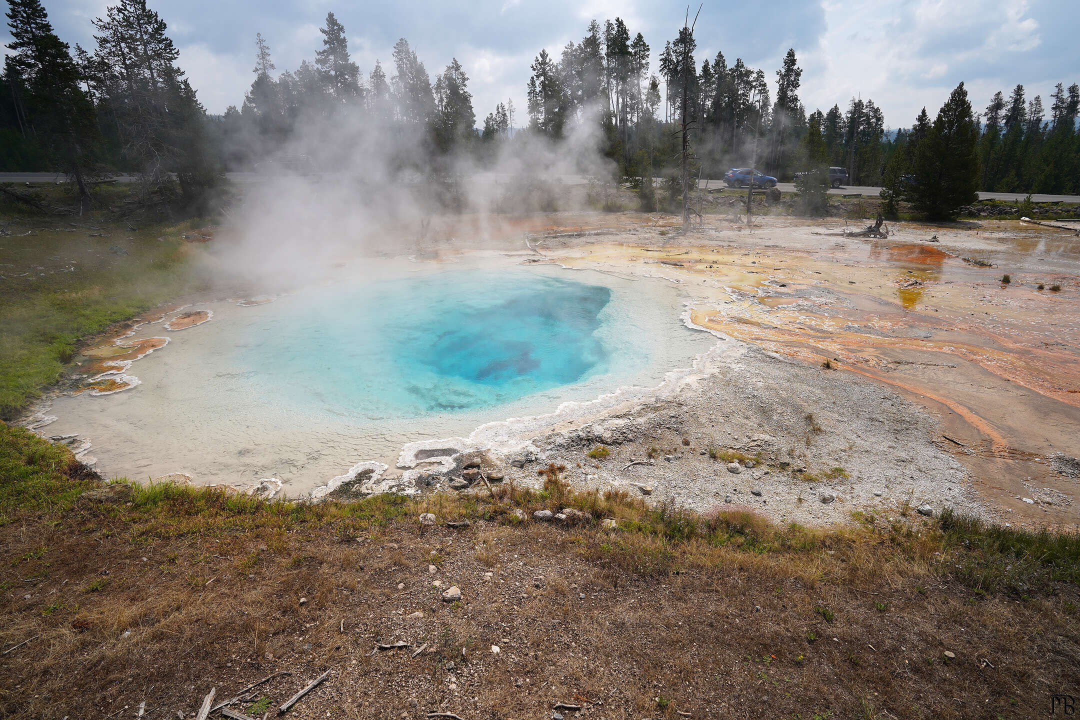A hot spring int the Lower Geyser Basin