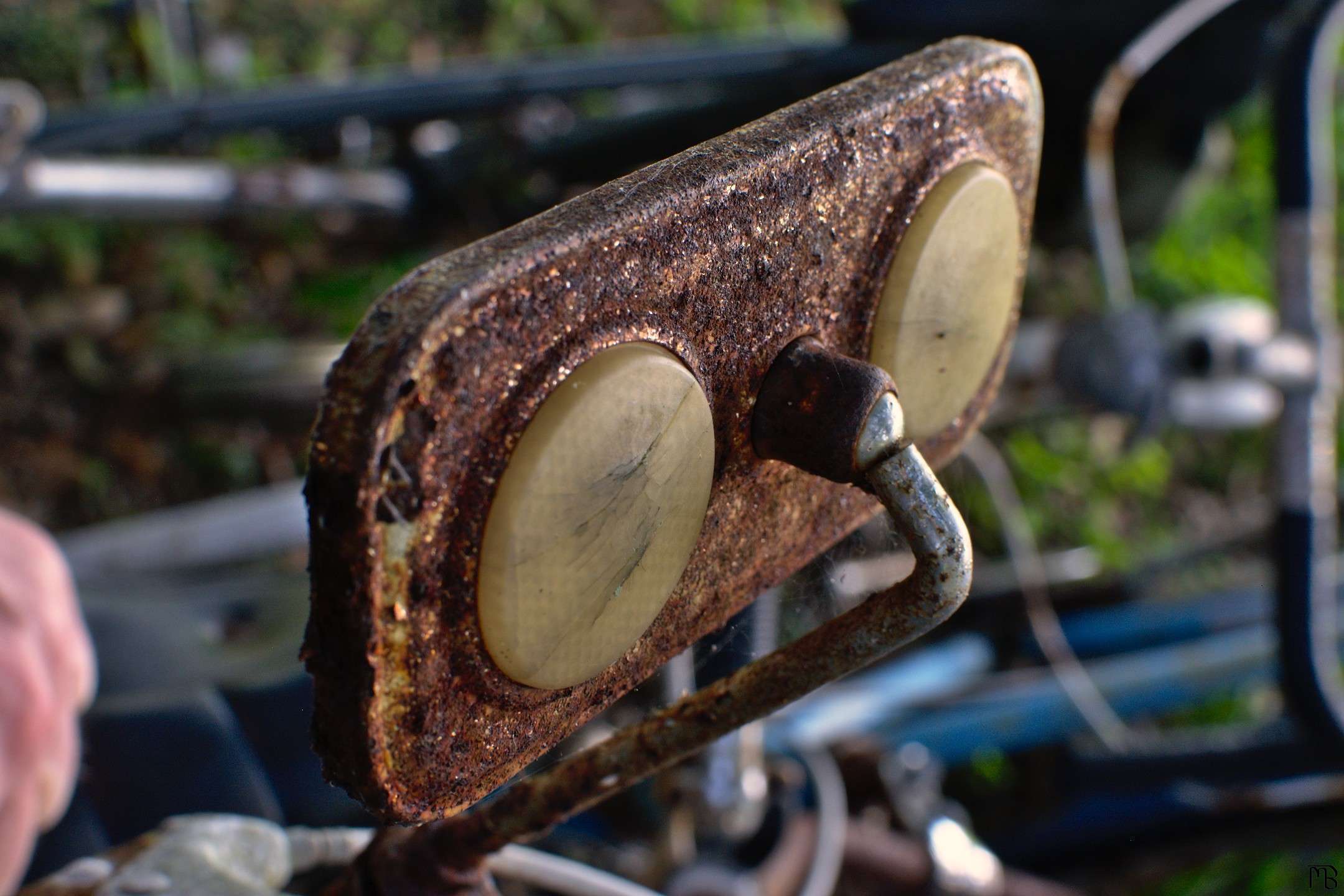 Rusted mirror