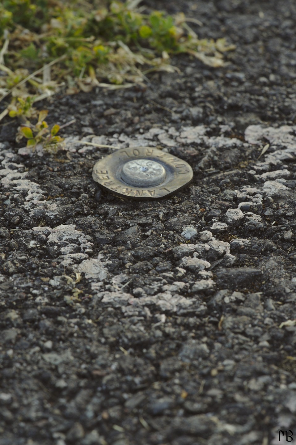 Triangle on road