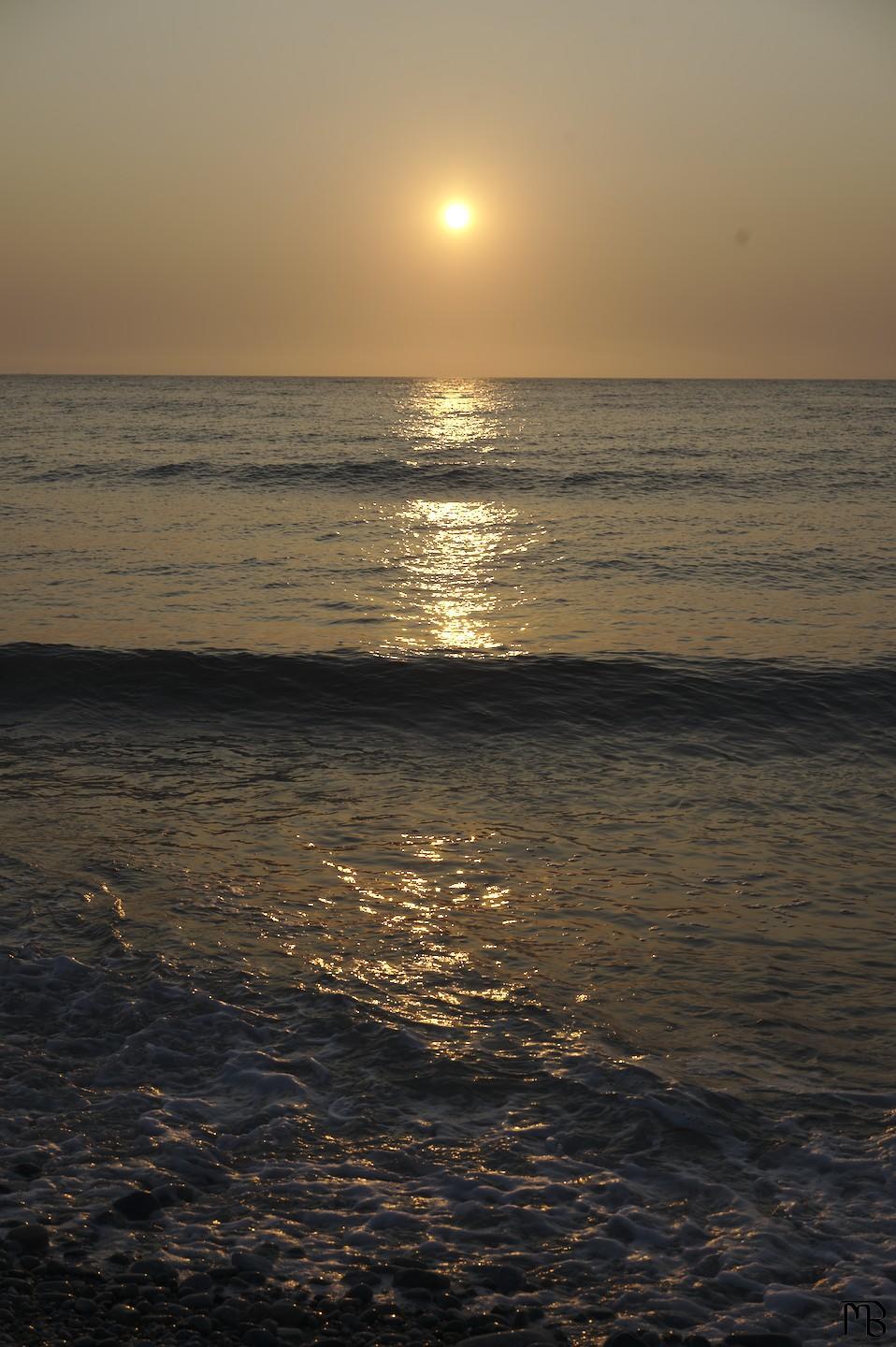 Sunset on beach