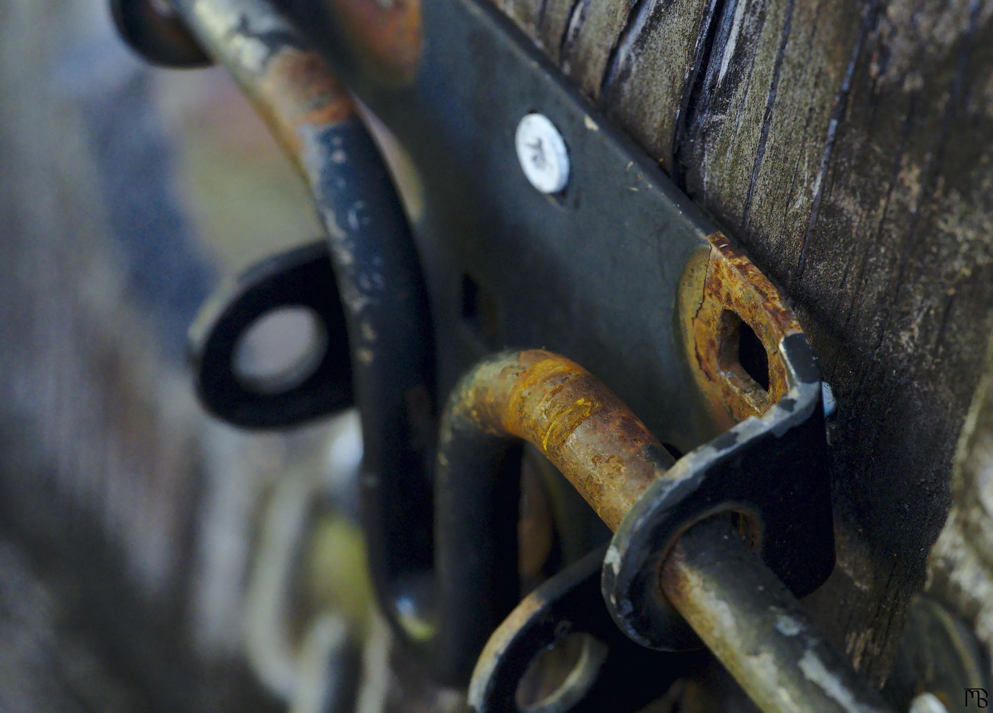 Rusty gate lock