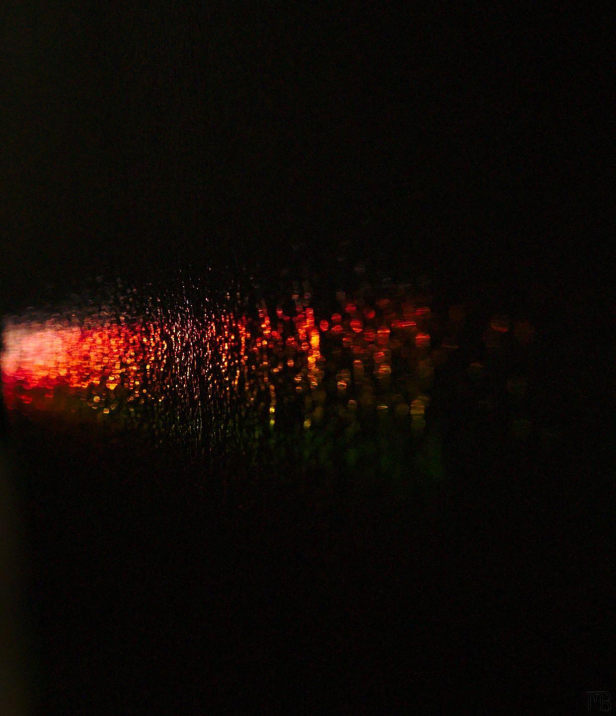 Rainbow light on wall