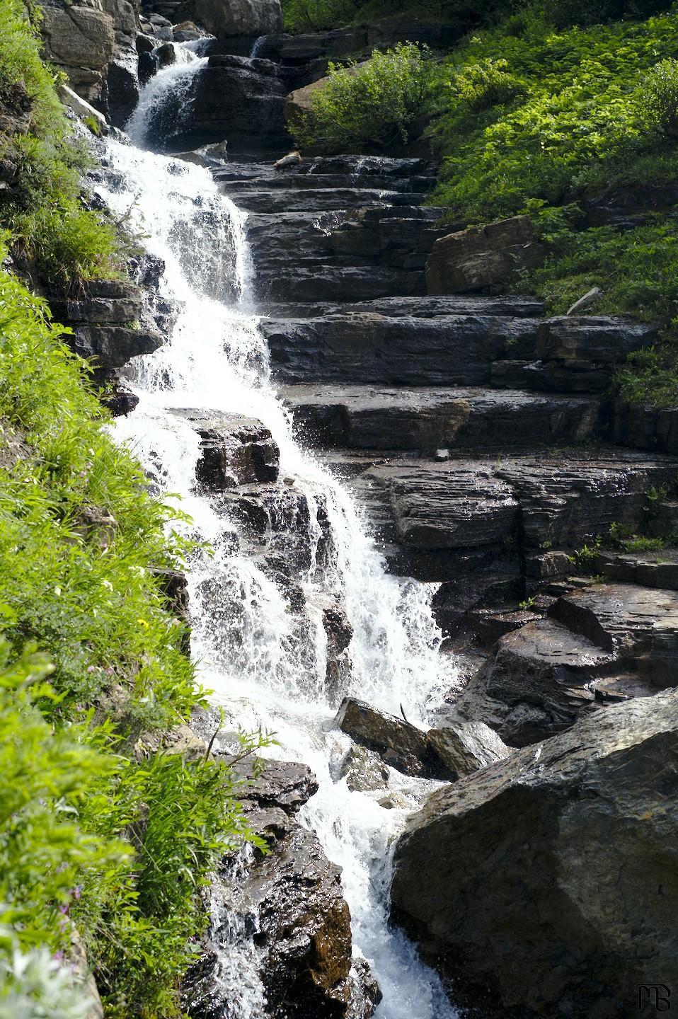 Waterall over rocks