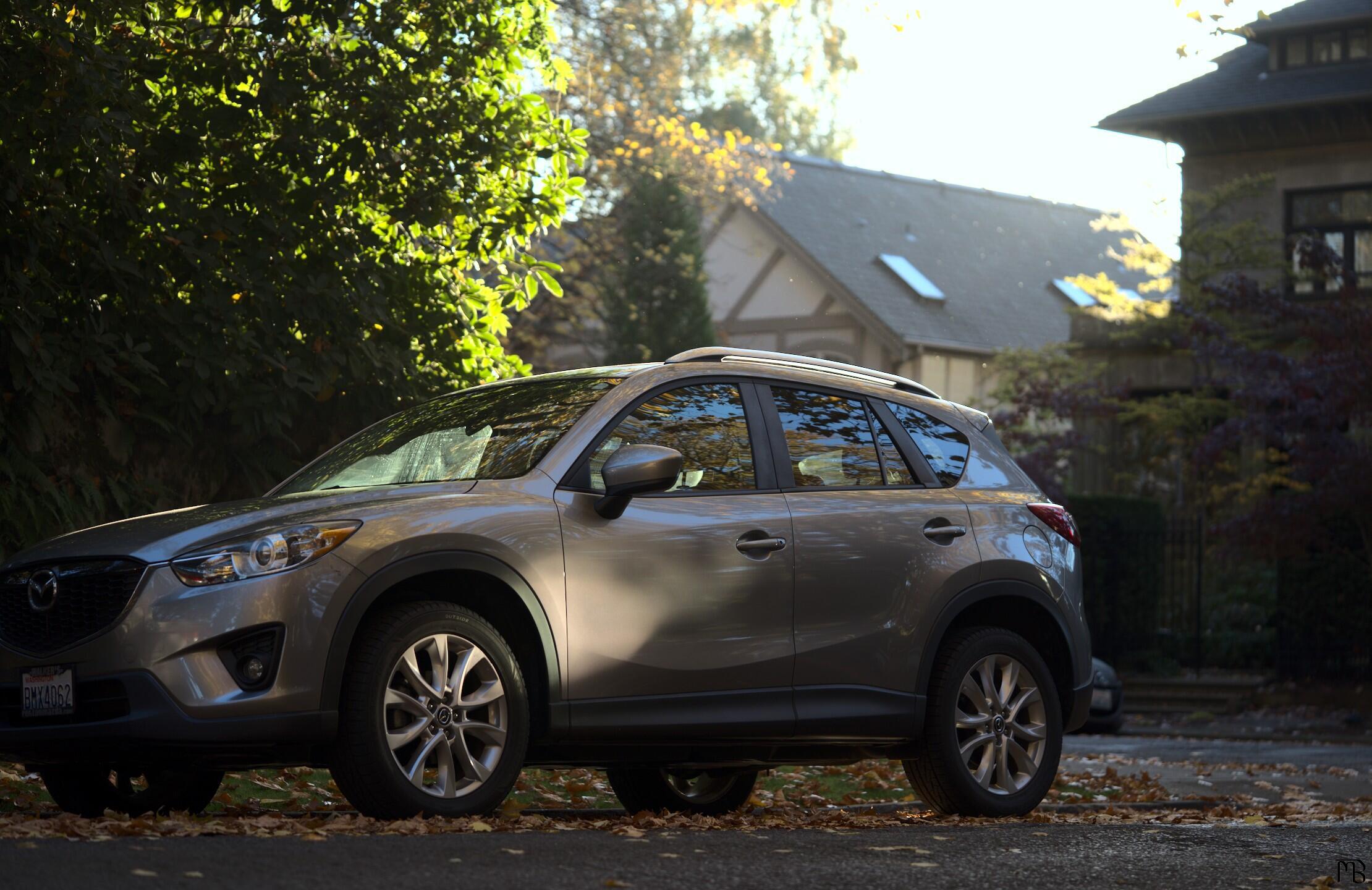 Car in golden sunlight