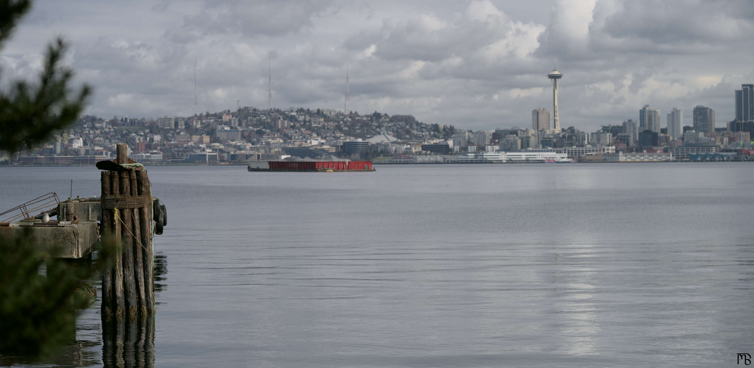 Seattle Space Needle across the water