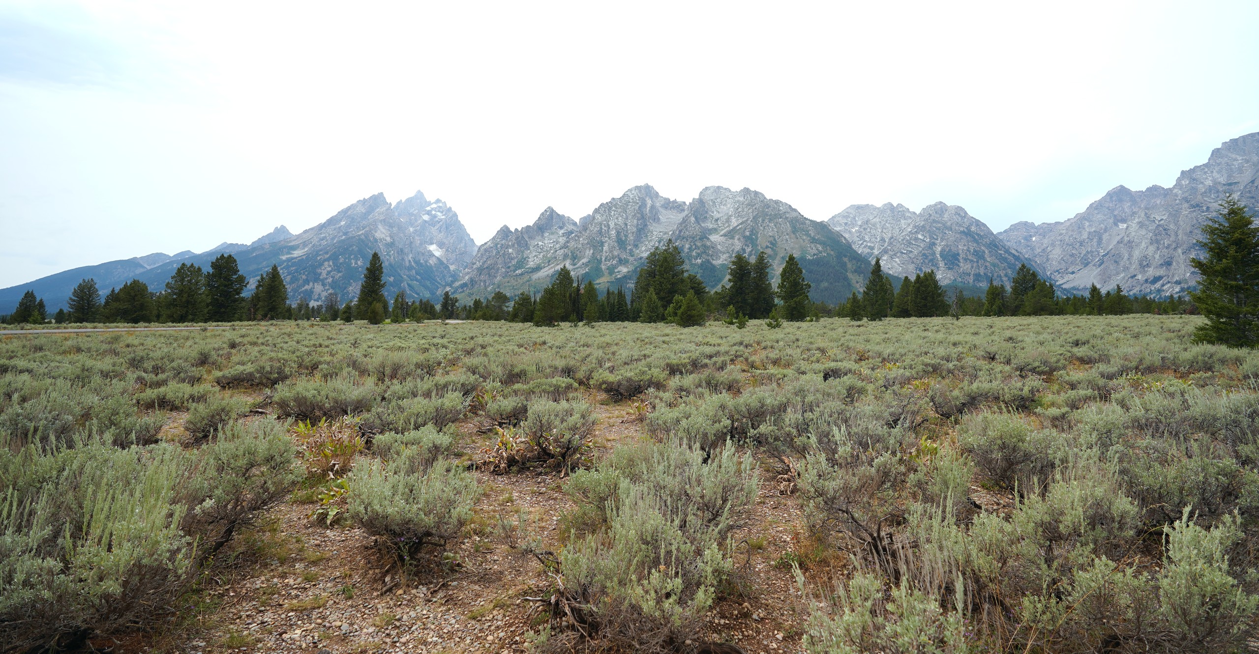 Mountains reaching into the sky at Grand Teton