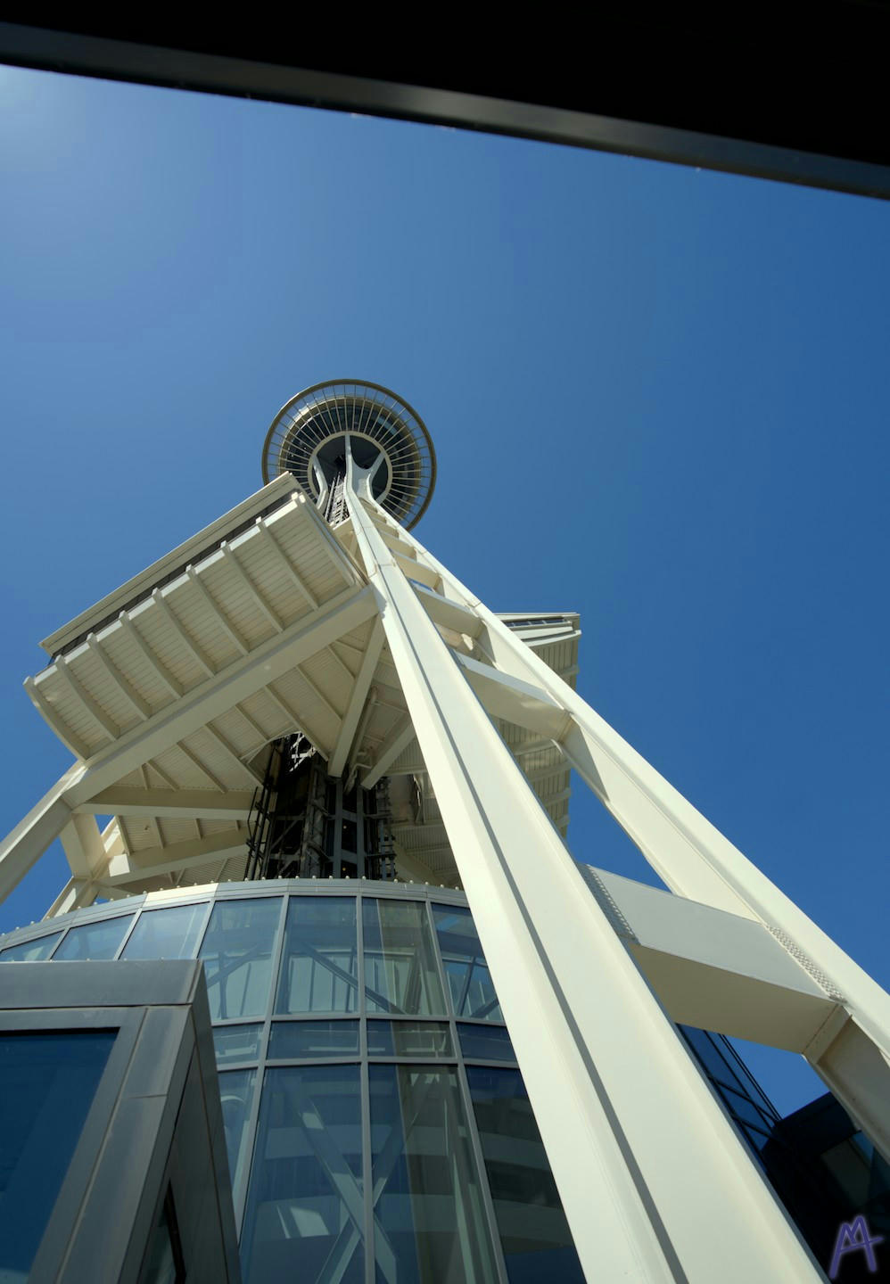 Space Needle high into the sky