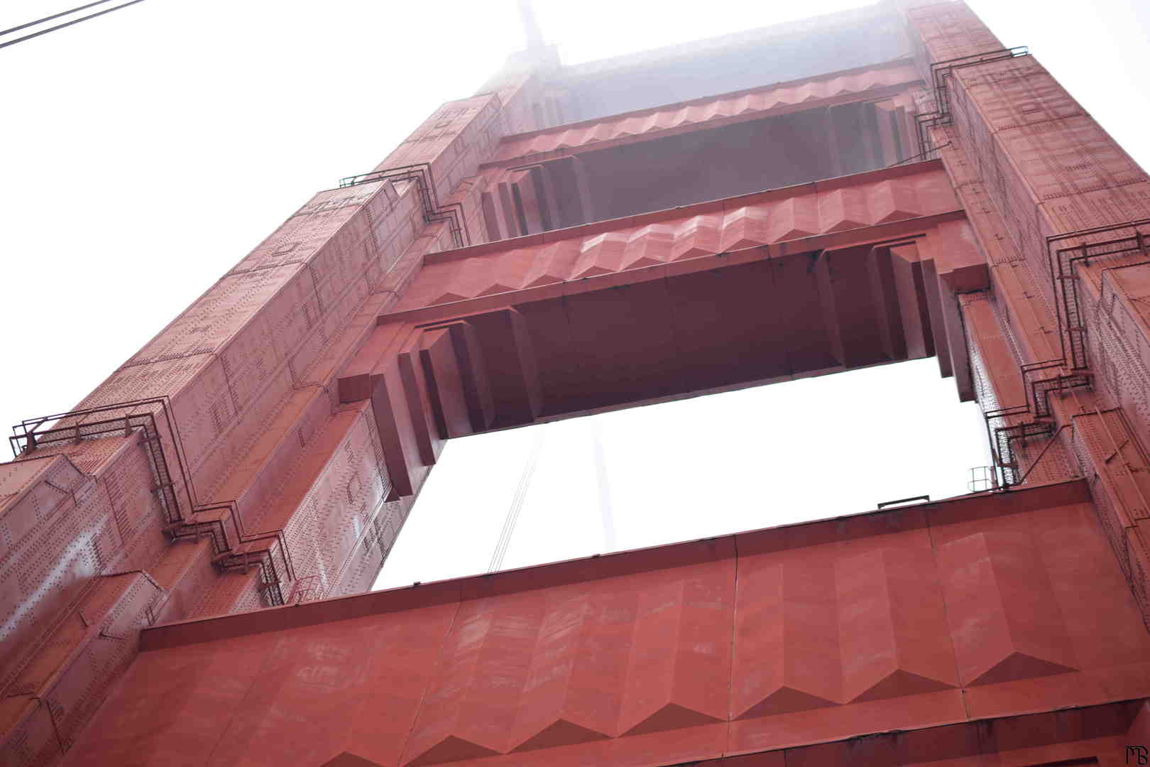 Up close Golden Gate Bridge